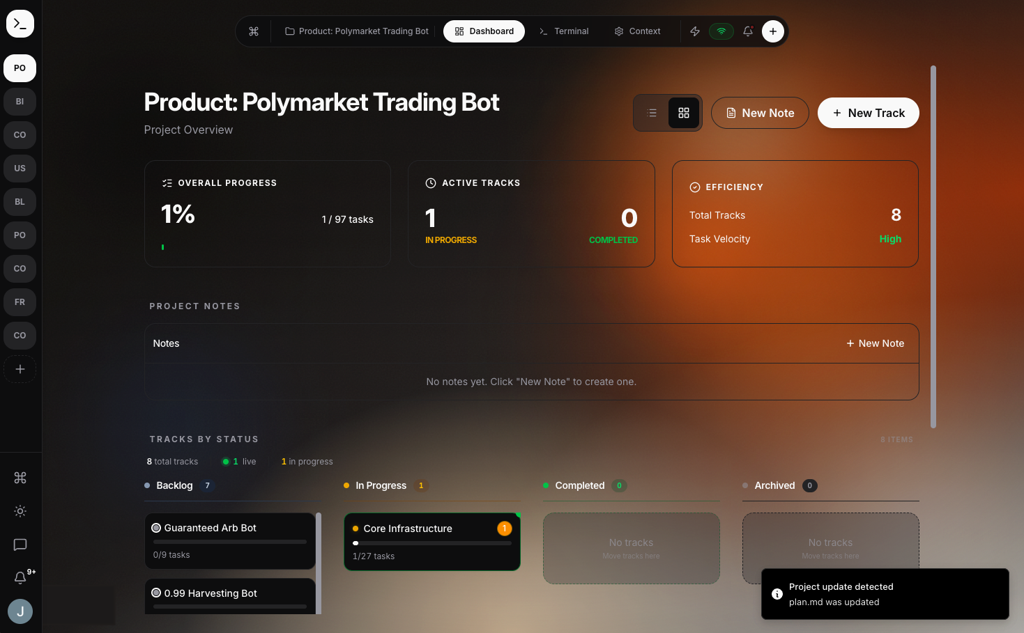 Forge Workspace Interface